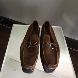 Salvatore Feragamo men’s suede loafers